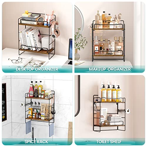 EZFurni Wood Bathroom Toilet Shelf Organizer-Cute Over The Toilet ...
