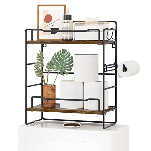 EZFurni Wood Bathroom Toilet Shelf Organizer-Cute Over The Toilet ...