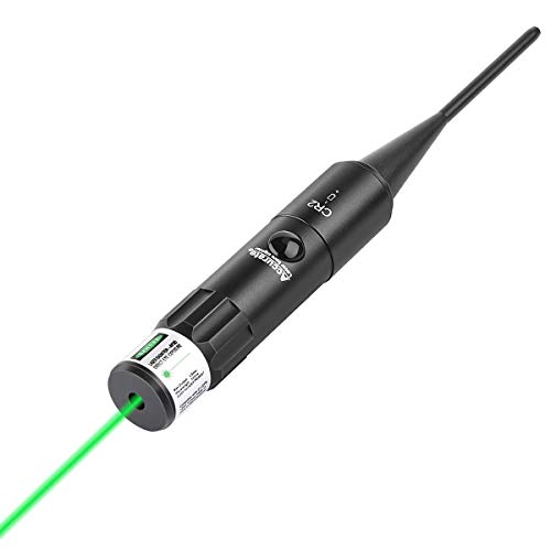 EZshoot Bore Sight Kit Bright Green Dot BoreSighter with Big Butto...