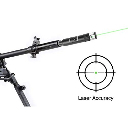 EZshoot Bore Sight Kit Bright Green Dot BoreSighter with Big Butto...