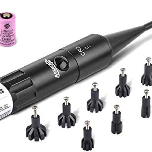 EZshoot Bore Sight Kit Bright Green Dot BoreSighter with Big Butto...