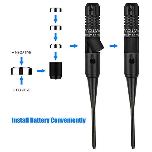 EZshoot BoreSighter Bore Sight kit with Button Switch for 0.177 to...