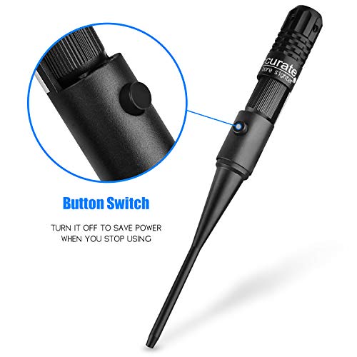 EZshoot BoreSighter Bore Sight kit with Button Switch for 0.177 to...
