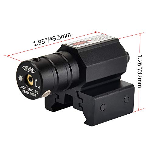 EZshoot Compact Tactical Red Dot Red Laser Sight with Picatinny Ra...