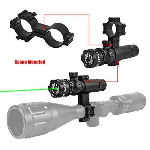 EZshoot Green Laser Sight Green Dot 532nm Rifle Scope with 20mm Pi...