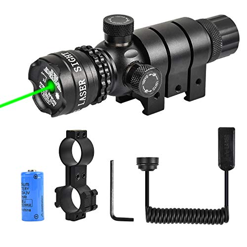 EZshoot Green Laser Sight Green Dot 532nm Rifle Scope with 20mm Pi...