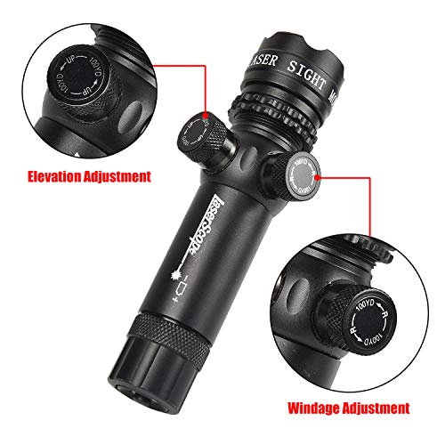 EZshoot Green Laser Sight Green Dot 532nm Rifle Scope with 20mm Pi...