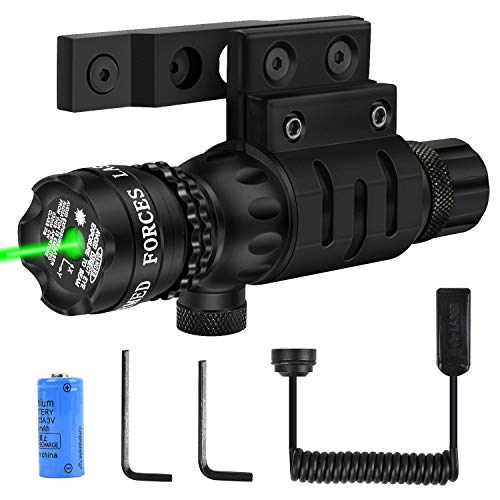 EZshoot Green Laser Sight Green Dot 532nm Rifle Scope with Rail Mo...