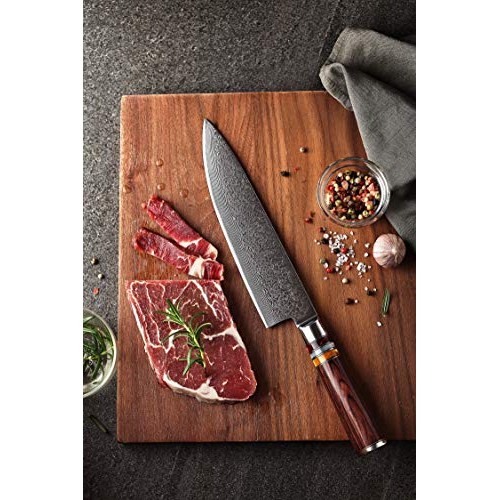 8 InchChef Knife,FANTECK Kitchen Knife VG10 Damascus Professiona...