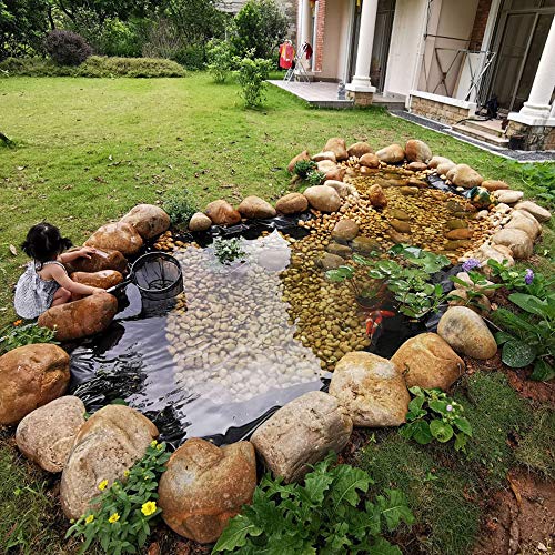 F-XW Pond Liners HDPE Rubber Pond Skins, Puncture and Tear Resista...