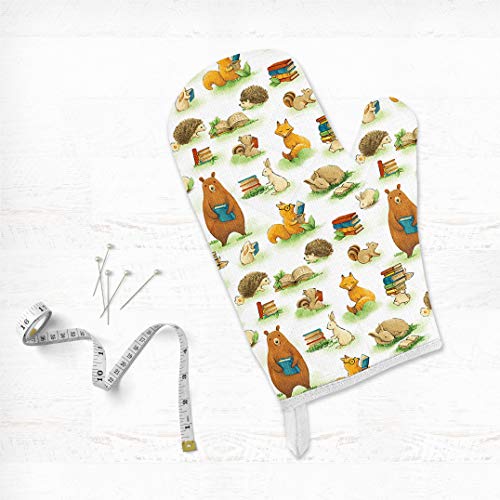 Paintbrush Studios Forest Fables Animals & Books White Quilt Fabri...