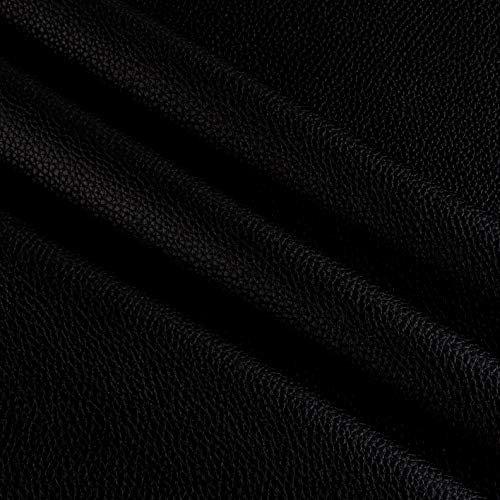 Fabric Black Cabo Faux Leather Yard