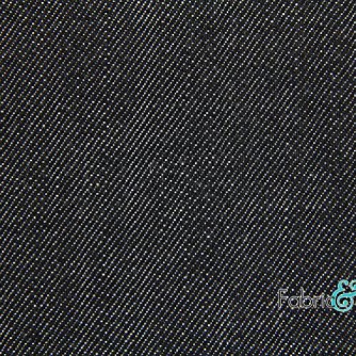 Black Denim Slub Fabric Cotton 12 Oz 61-63