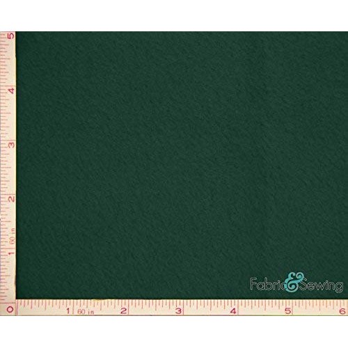 Hunter Green Anti-Pill Polar Fleece Fabric Polyester 13 Oz 58-60