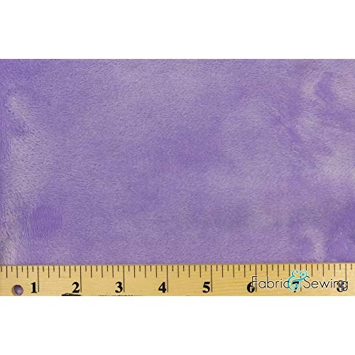 Lilac Lavender Purple Minky Smooth Soft Solid Plush Faux Fake Fur ...
