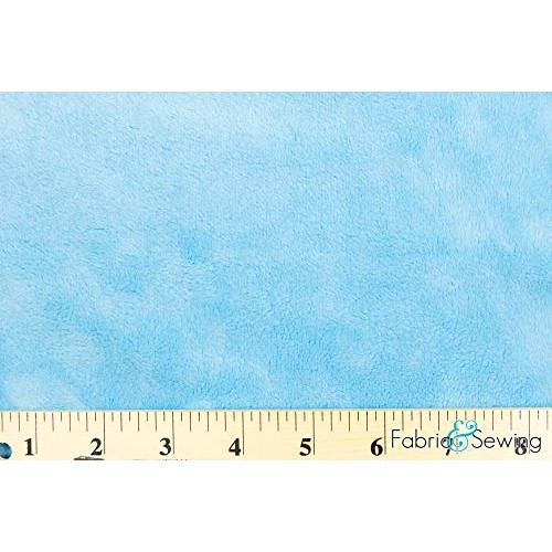 Turquoise Blue Minky Smooth Soft Solid Plush Faux Fake Fur Fabric ...