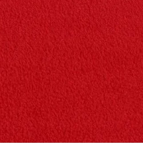 Red Anti Pill Solid Fleece Fabric, 60 Inches Wide - Sold By The Yard