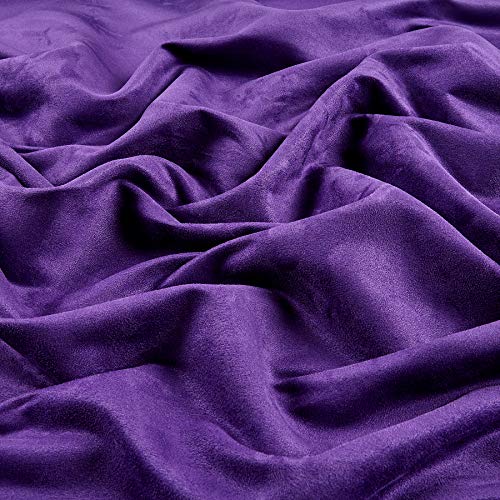 Fabric.com Purple Grand Slam Suede Fabric by The Yard