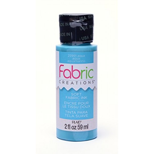 Fabric Creations Fabric Ink in Assorted Colors 2-Ounce, 25991 Aqua