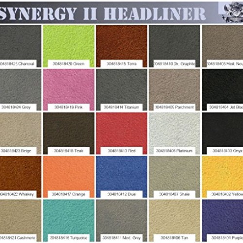 1/8 Foam Backed Synergy II Suede Headliner Fabric 60 Wide Sold by...