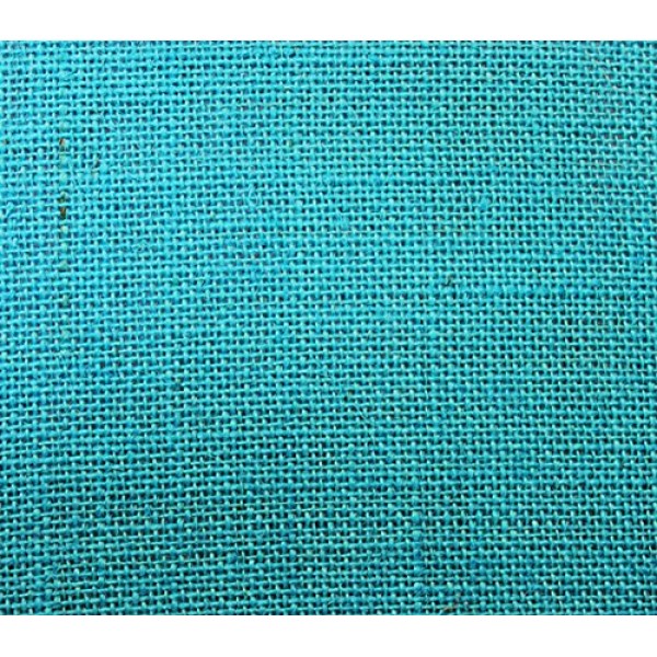 Burlap Fabric Jute TURQUOISE / 58 Wide/Sold by the Yard