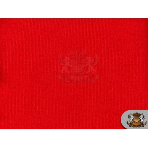 Canvas Duck 10 oz Dyed Solid Fabric RED / 60 W / Sold by the yard