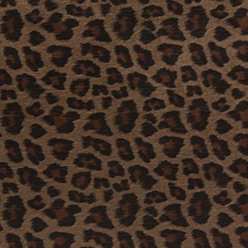 Chenille Velvet Upholstery Drapery Fabric Brown Leopard Panthera T...