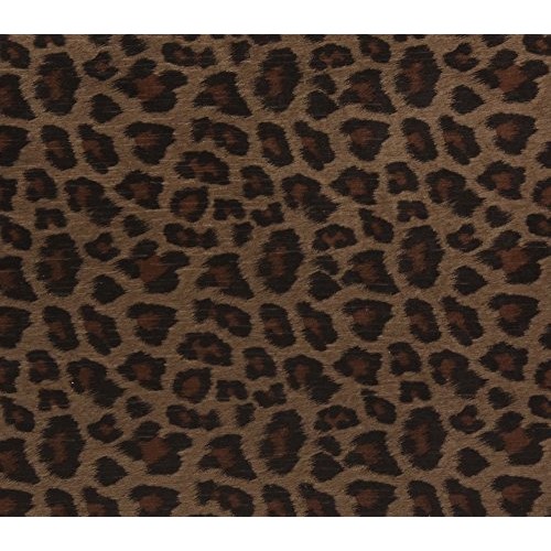 Chenille Velvet Upholstery Drapery Fabric Brown Leopard Panthera T...