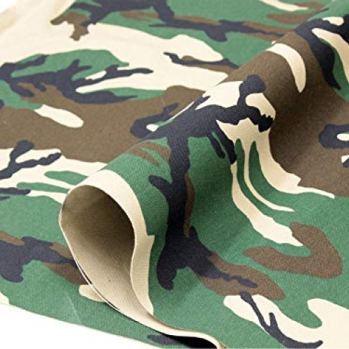 Duck Canvas 10 oz Camouflage Fabric 100% Cotton Print / 64 W/Sold...