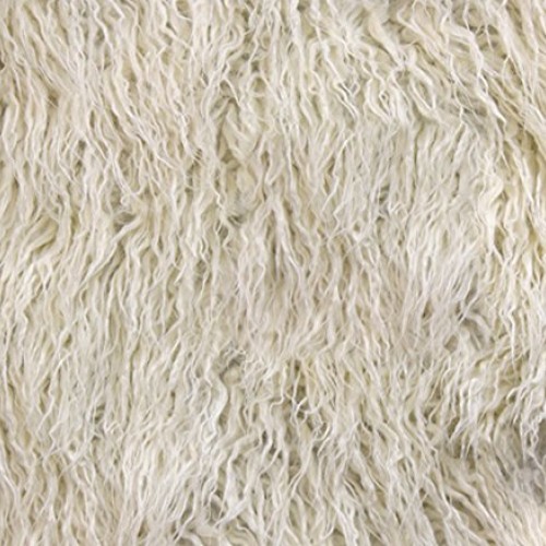 Faux Fake Animal Fur Fabric Long Pile Mongolian Sheep / 64 Wide/S...