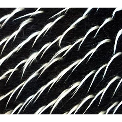 Faux Fake Fur Fabric Long Pile 2 Tone Spike Black White / 60 Wide...