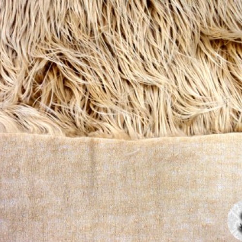 Faux/Fake Fur Mongolian Camel Fabric by The Yard