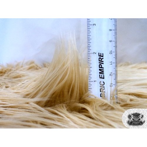 Faux/Fake Fur Mongolian Camel Fabric by The Yard