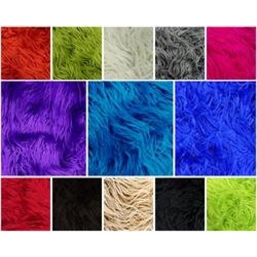 Faux/Fake Fur Mongolian Camel Fabric by The Yard