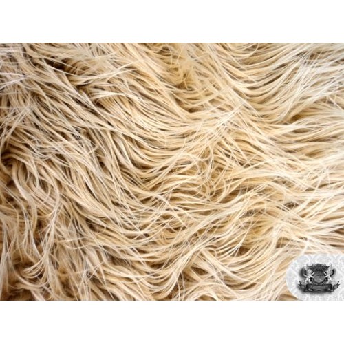 Faux/Fake Fur Mongolian Camel Fabric by The Yard