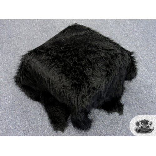 Faux/Fake Fur Mongolian Fabric Sold by The Yard Black