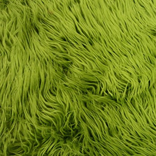 Faux/Fake Fur Mongolian Fabric Sold by The Yard Olive