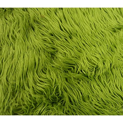 Faux/Fake Fur Mongolian Fabric Sold by The Yard Olive