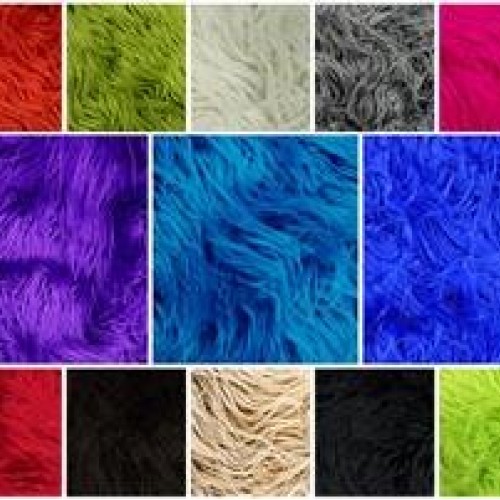 Faux/Fake Fur Mongolian Olive Green Fabric by The Yard