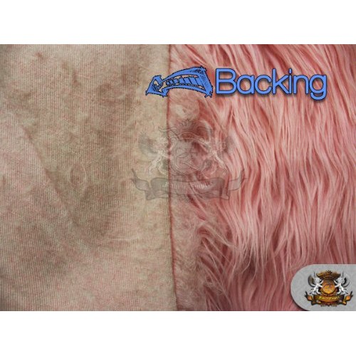 Faux/Fake Fur Mongolian Pink Fabric by The Yard Kitchen