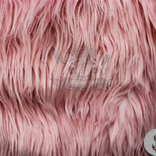 Faux/Fake Fur Mongolian Pink Fabric by The Yard Kitchen
