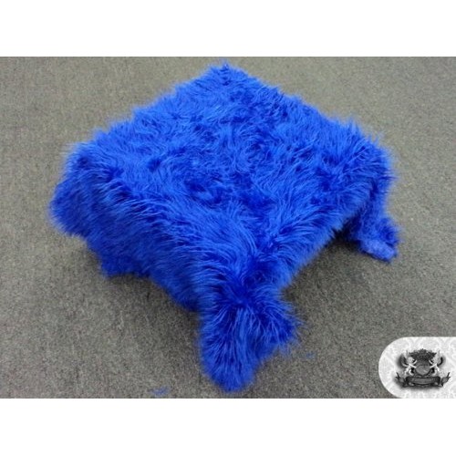 Faux/Fake Fur Mongolian Royal Blue Fabric by The Yard