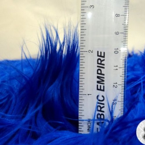 Faux/Fake Fur Mongolian Royal Blue Fabric by The Yard