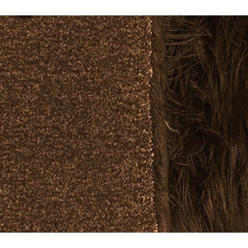 Faux Fur Fabric Long Pile Gorilla Brown / 60 Wide/Sold by The Yard