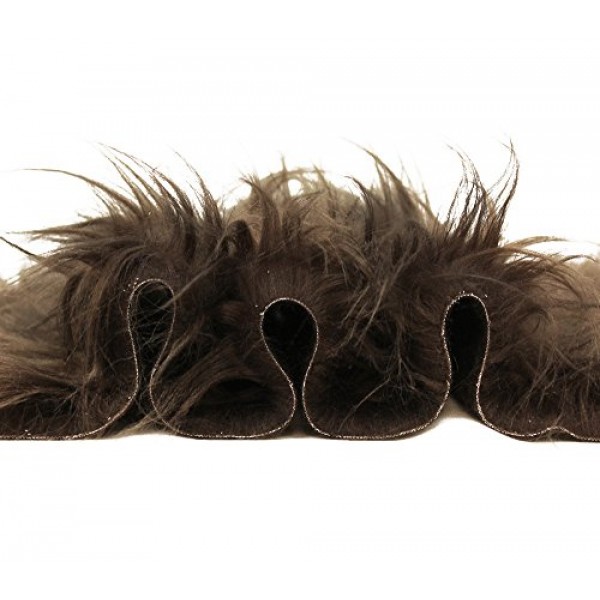 Faux Fur Fabric Long Pile Gorilla Brown / 60 Wide/Sold by The Yard