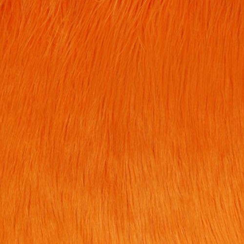 Faux Fur Fabric Long Pile Gorilla Orange / 60 Wide/Sold by The Yard