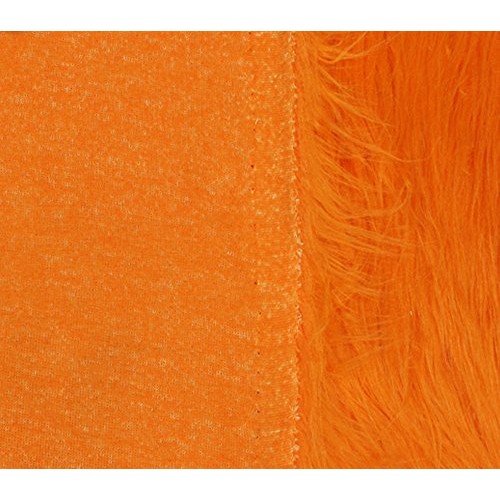 Faux Fur Fabric Long Pile Gorilla Orange / 60 Wide/Sold by The Yard