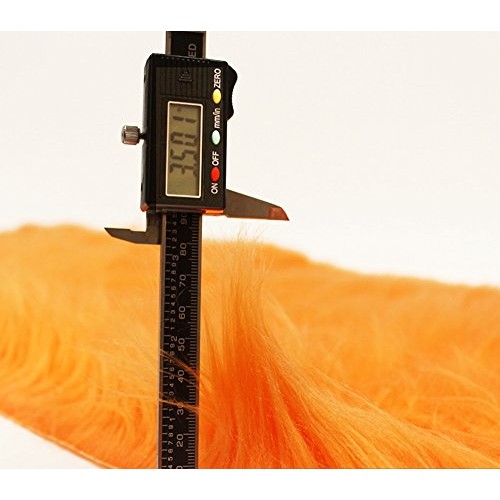 Faux Fur Fabric Long Pile Gorilla Orange / 60 Wide/Sold by The Yard