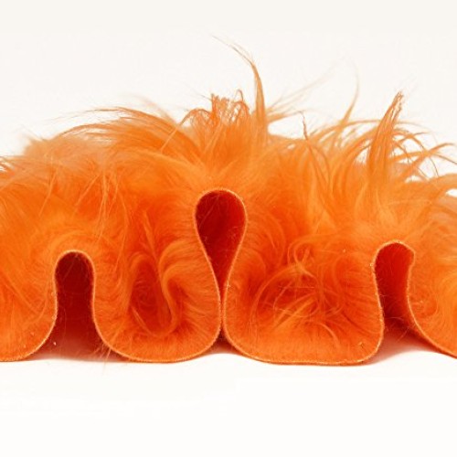 Faux Fur Fabric Long Pile Gorilla Orange / 60 Wide/Sold by The Yard