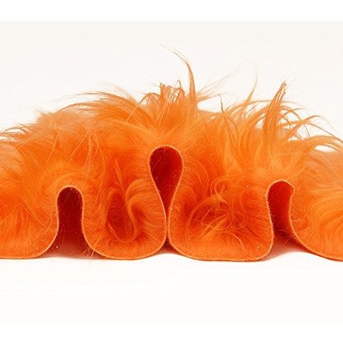 Faux Fur Fabric Long Pile Gorilla Orange / 60 Wide/Sold by The Yard